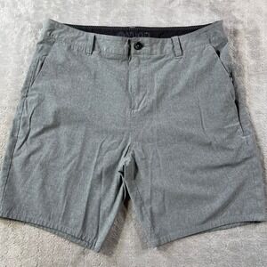 Vuori Aim Shorts Mens 34 Gray Golf Preppy Athletic Stretch Casual Lightweight